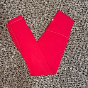 Lululemon Align 25” Dark Red LNY Edition Size 4